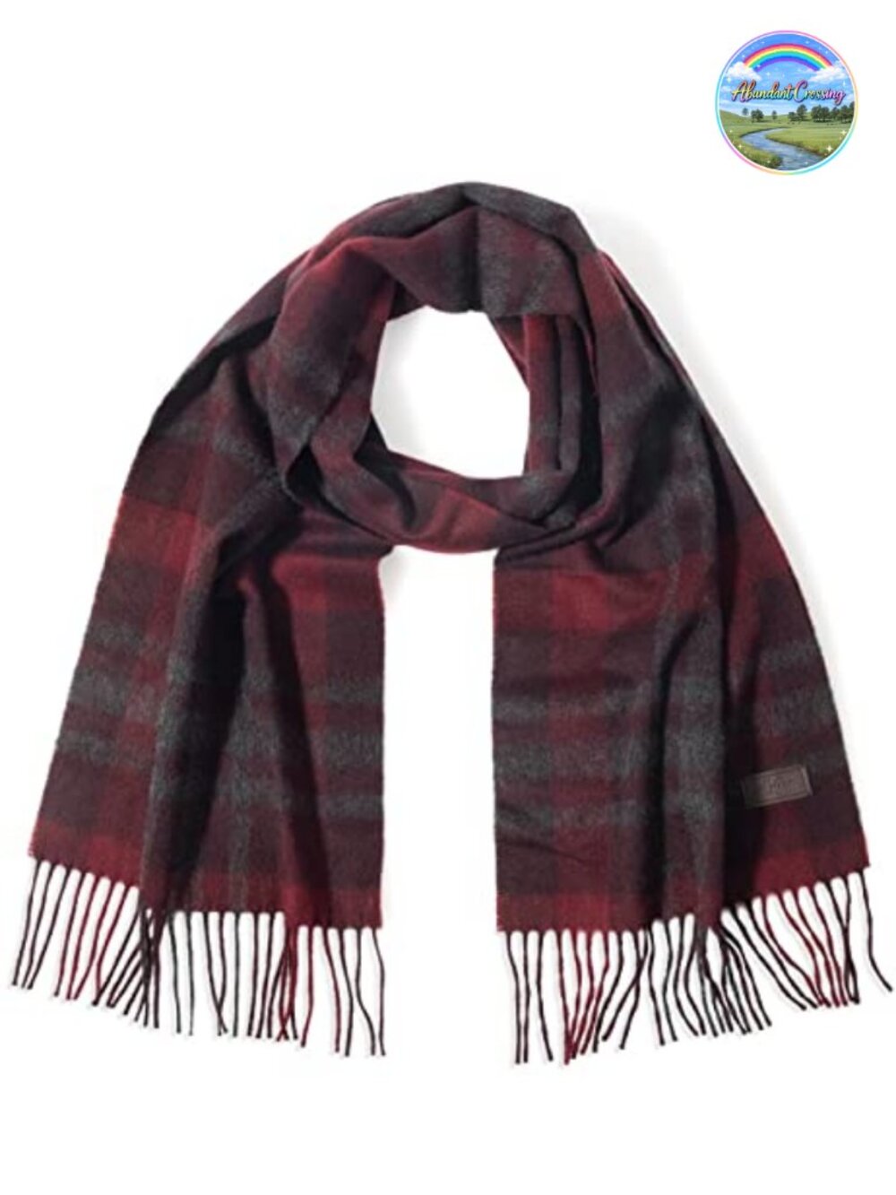 Men's 100% Cashmere Patterned Winter Scarf
